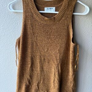 Old Navy Tan Knit Sweater Tank